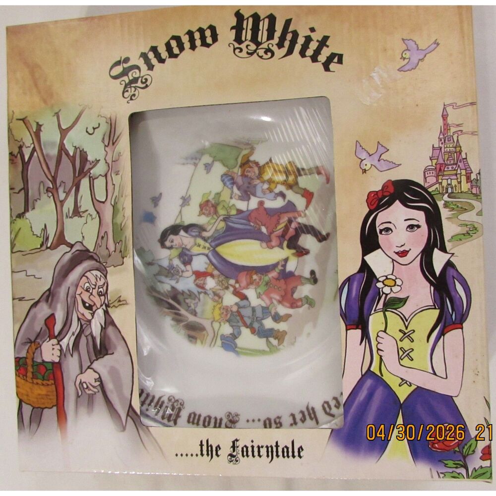 Paul Cardew Snow White Disney princess drink coasters 7 drawfs England new